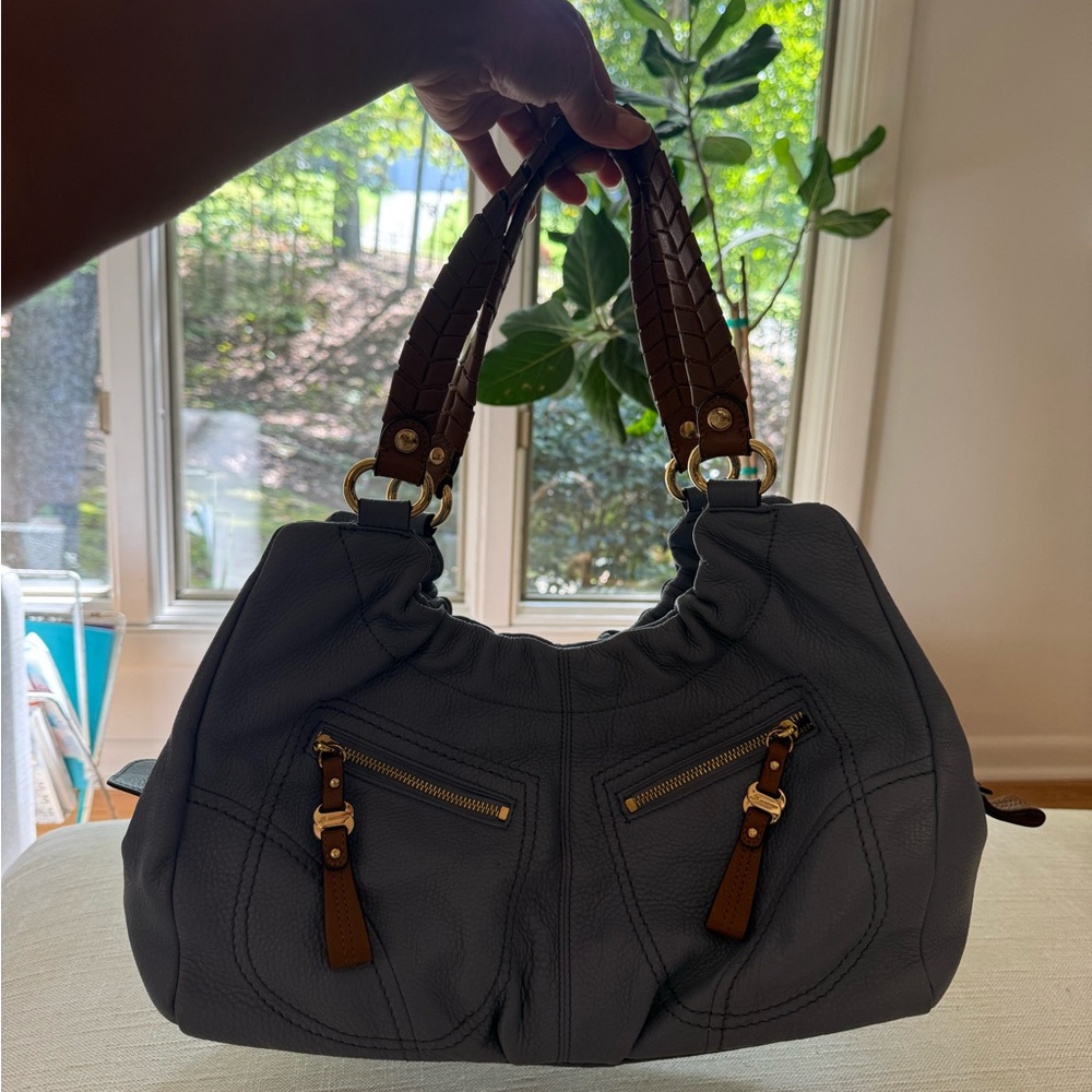 B Makowsky Leather Handbag